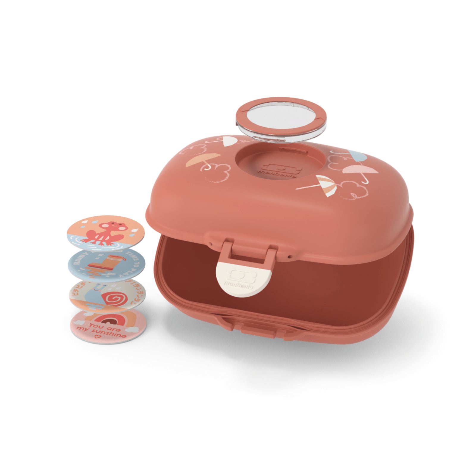 Monbento Gram Limited Edition orange Umbrella Kids Snack Box 600ml Monbento Gram Limited Edition orange Umbrella Kids Snack Box 600ml 