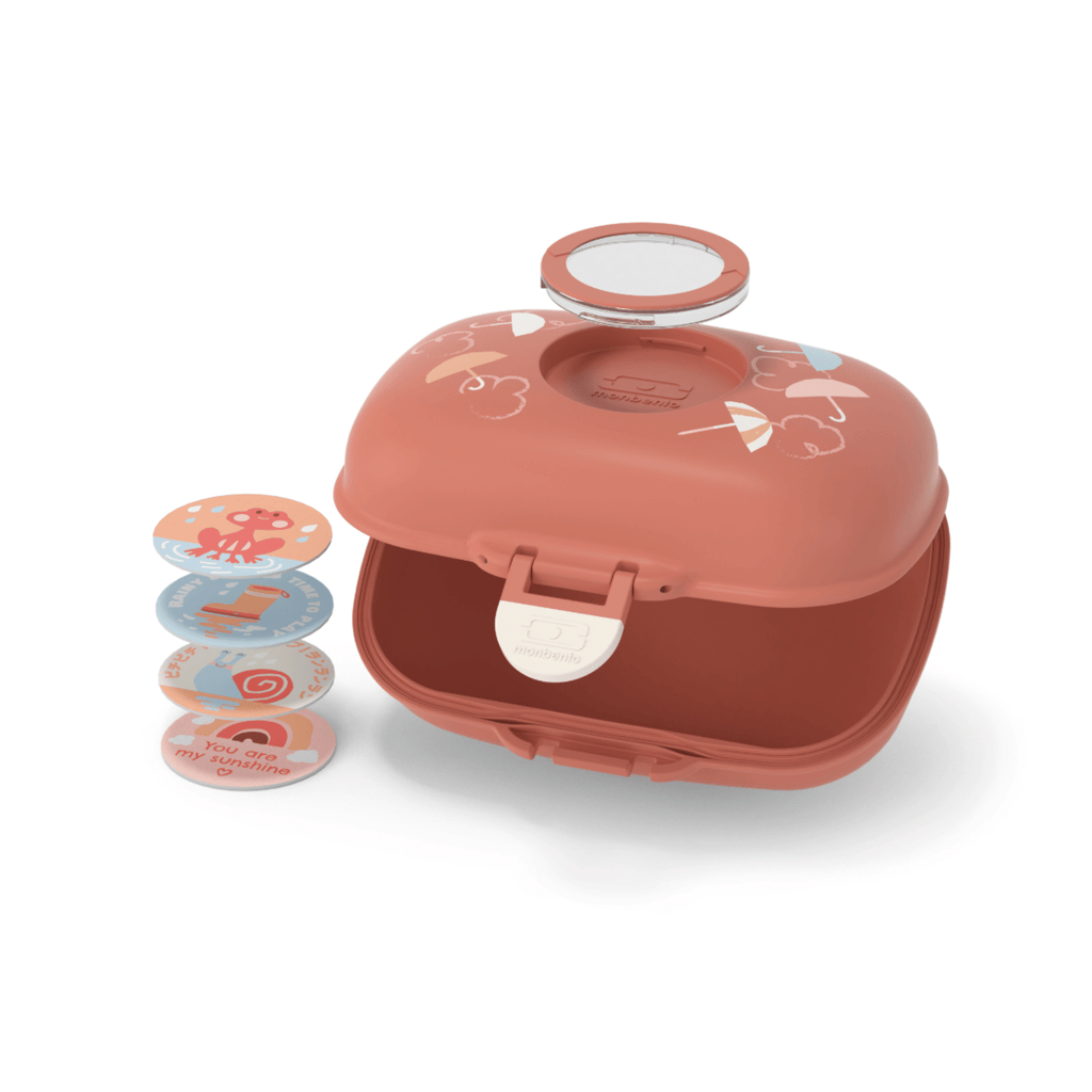 Monbento Gram Limited Edition orange Umbrella Kids Snack Box 600ml Monbento Gram Limited Edition orange Umbrella Kids Snack Box 600ml 