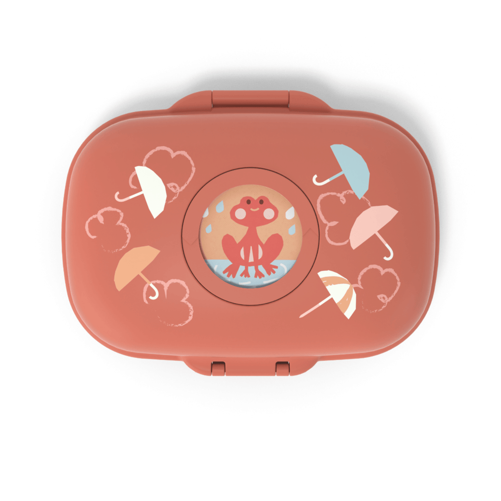 Monbento Gram Limited Edition orange Umbrella Kids Snack Box 600ml Monbento Gram Limited Edition orange Umbrella Kids Snack Box 600ml 