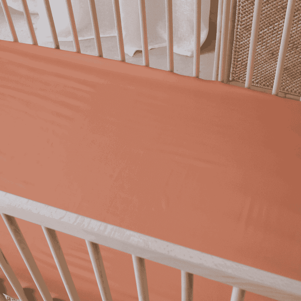 Mulberry Threads 100% Organic Bamboo Cot Flat Sheet Rust MTC-OB-01-1-BCS-FLA-RUS