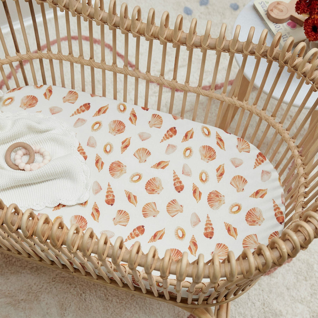 Mulberry Threads Bamboo Jersey Bassinet Fitted Sheet Shells MTC-01-13-JBC-FIT-SHE