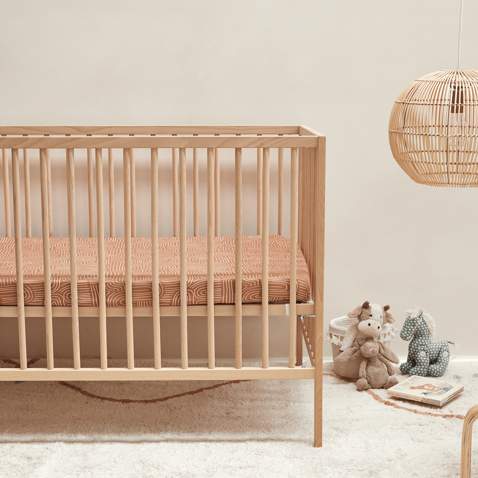 Mulberry Threads Bamboo Jersey Cot Fitted Sheet Mulberry Threads Bamboo Jersey Cot Fitted Sheet 