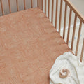Mulberry Threads Bamboo Jersey Cot Fitted Sheet Clay Arches MTC-01-13-JBC-FIT-CAR