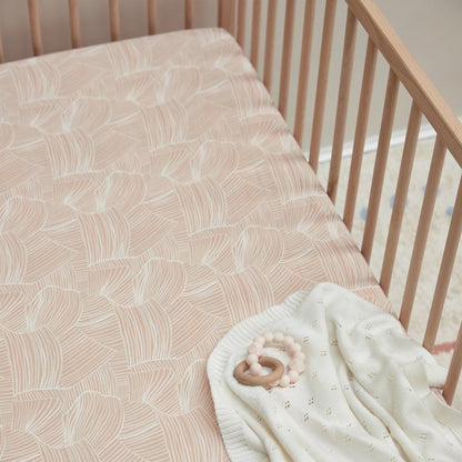 Mulberry Threads Bamboo Jersey Cot Fitted Sheet Rose Connected MTC-01-13-JBC-FIT-RCO