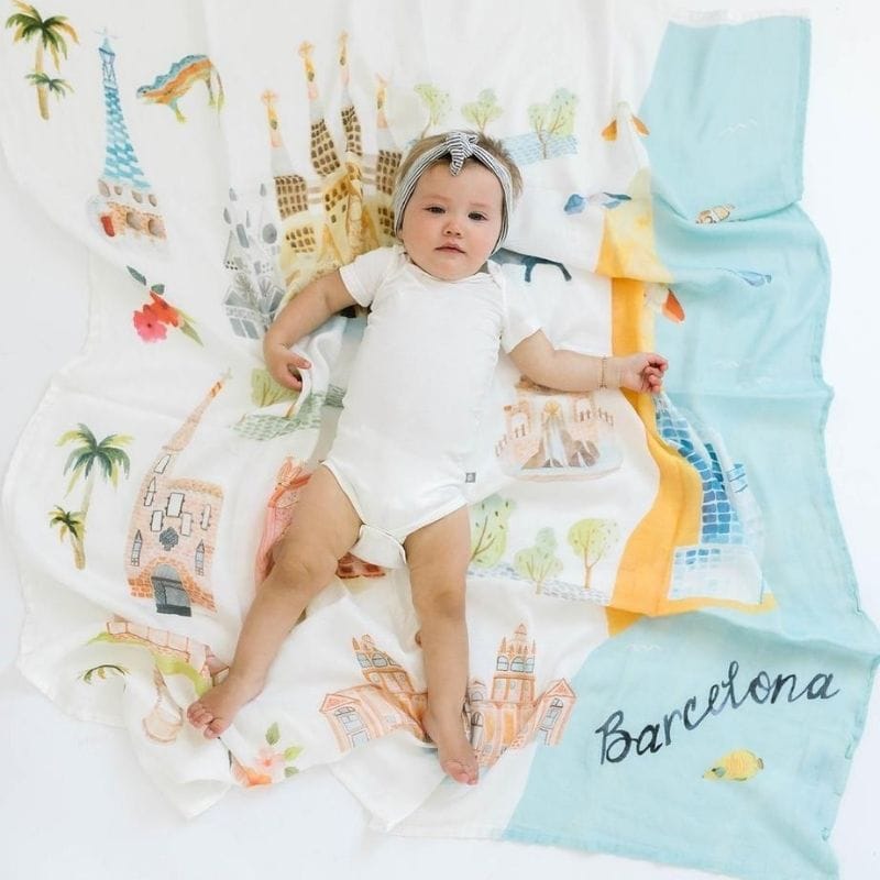 Muslin Swaddle - Barcelona Muslin Swaddle - Barcelona 
