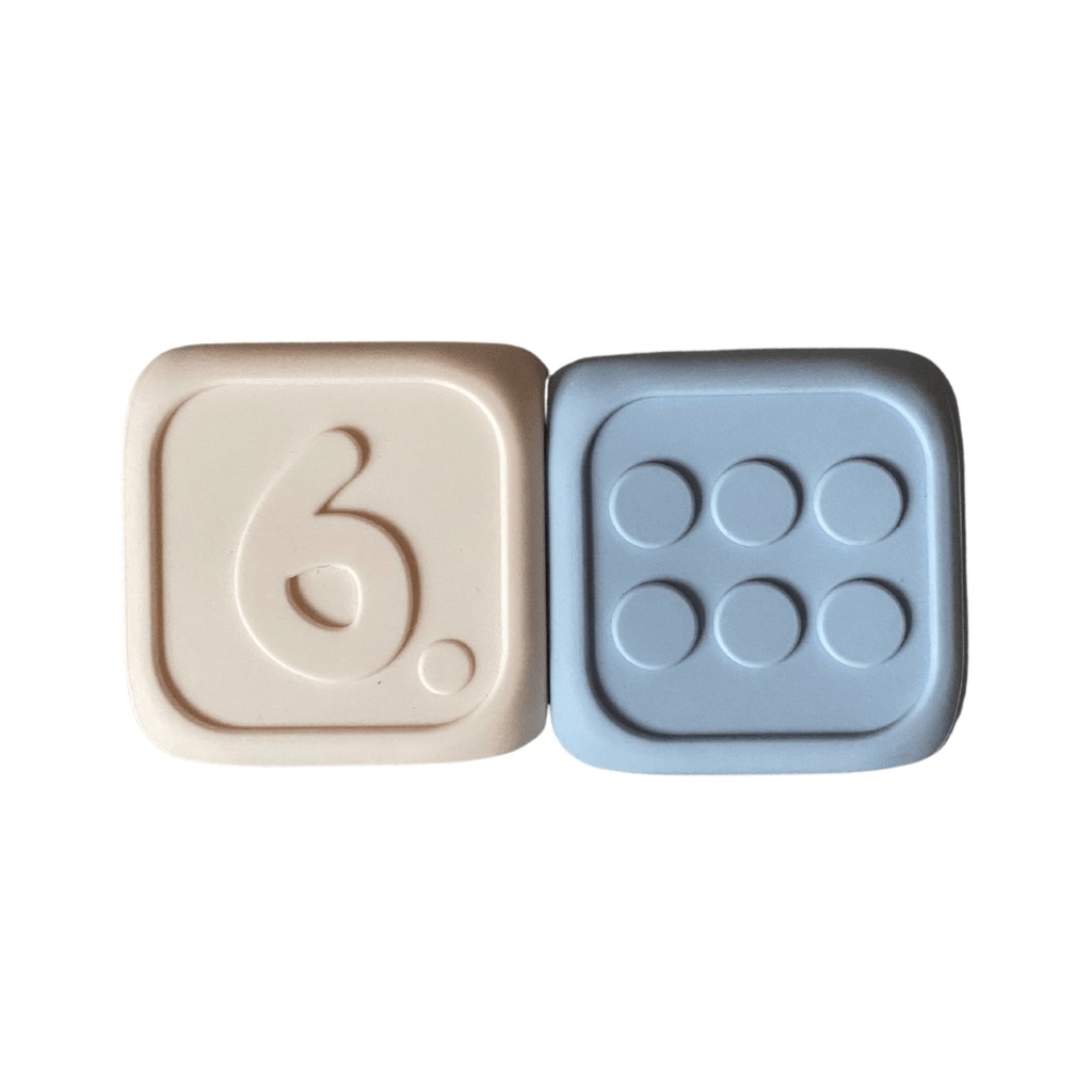 Jellystone Silicone My First Dice, Set of 2 Jellystone Silicone My First Dice, Set of 2 
