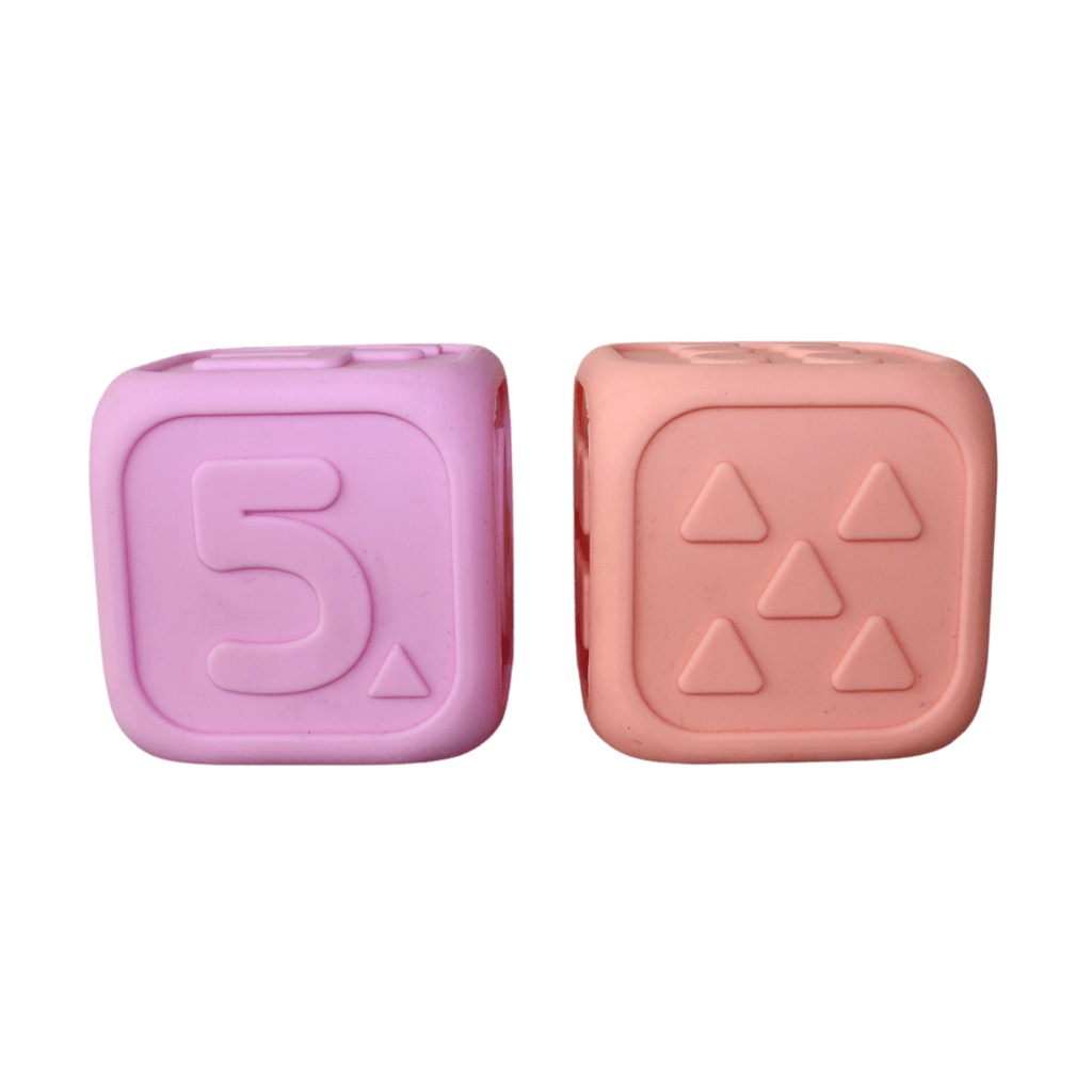Jellystone Silicone My First Dice, Set of 2 Jellystone Silicone My First Dice, Set of 2 