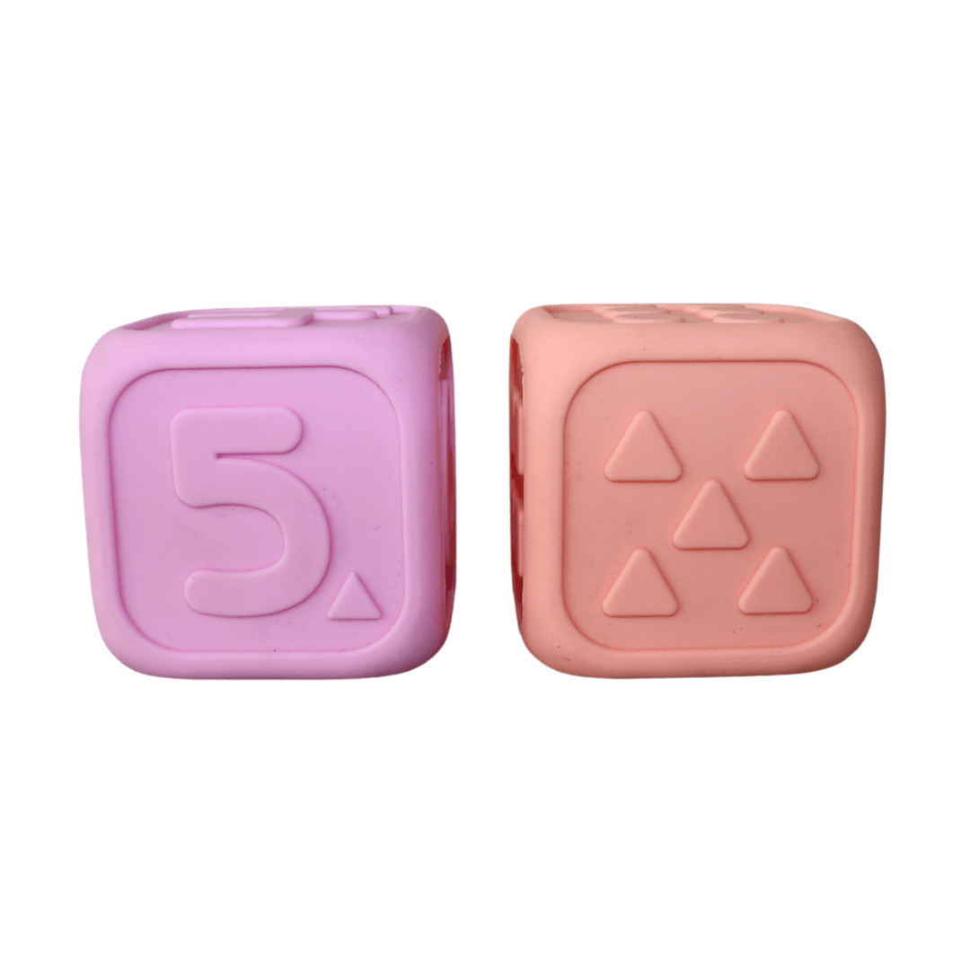 Jellystone Silicone My First Dice, Set of 2 Jellystone Silicone My First Dice, Set of 2 