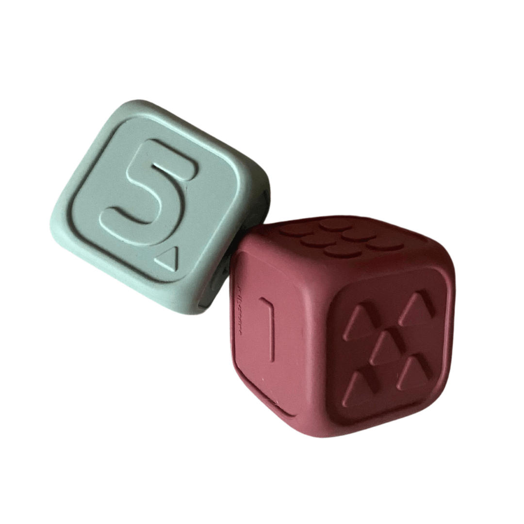 Jellystone Silicone My First Dice, Set of 2 Jellystone Silicone My First Dice, Set of 2 