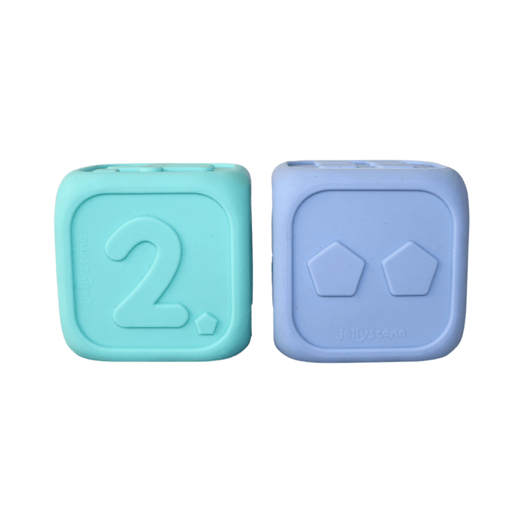Jellystone Silicone My First Dice, Set of 2 Jellystone Silicone My First Dice, Set of 2 