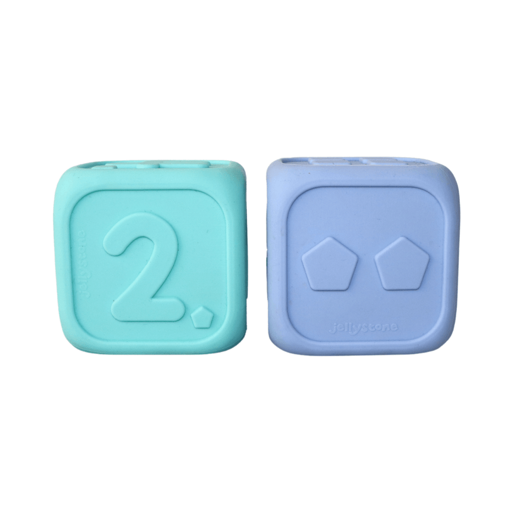 Jellystone Silicone My First Dice, Set of 2 Jellystone Silicone My First Dice, Set of 2 