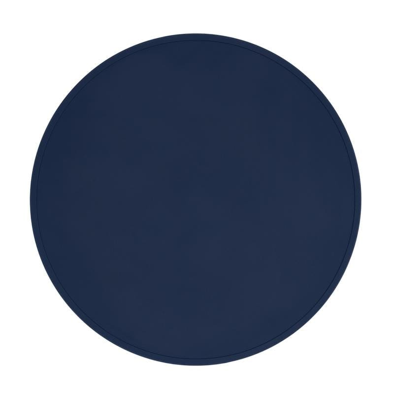 We Might Be Tiny Round Placie | Non-slip Silicone Placemat Navy 