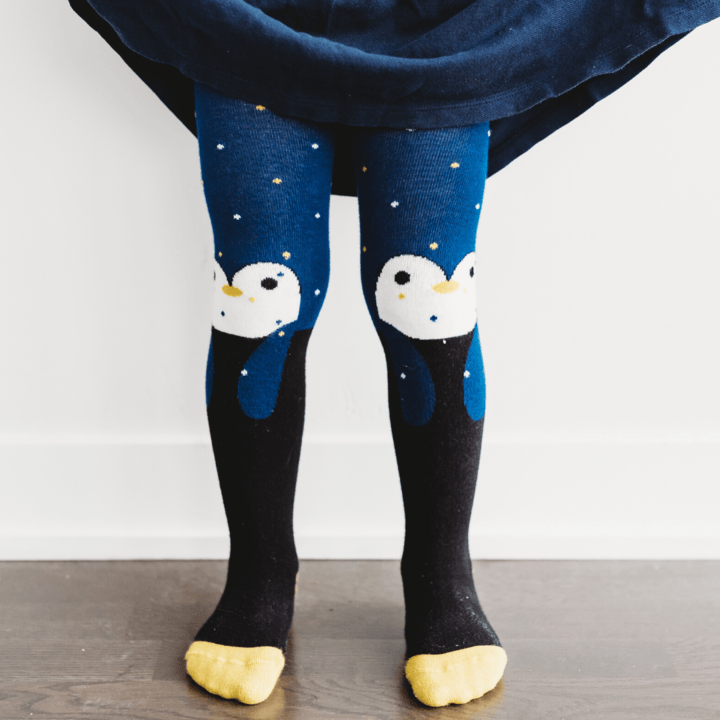 Q for Quinn™ Organic Baby, Kids, Toddler Tights - Penguin Q for Quinn™ Organic Baby, Kids, Toddler Tights - Penguin 