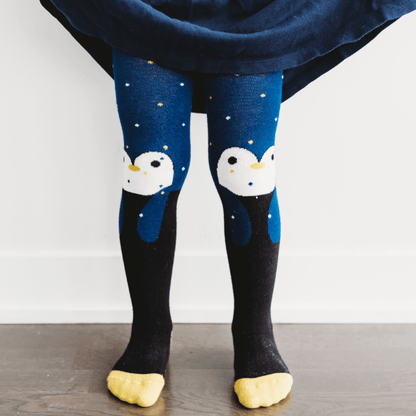 Q for Quinn™ Organic Baby, Kids, Toddler Tights - Penguin Q for Quinn™ Organic Baby, Kids, Toddler Tights - Penguin 