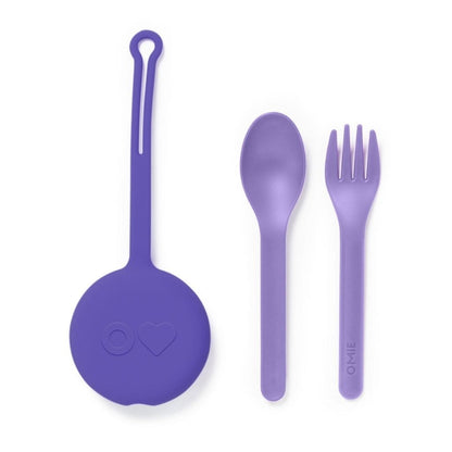 Omie Fork and Spoon Pod Set Lilac OMIE-FSP-POD-LL