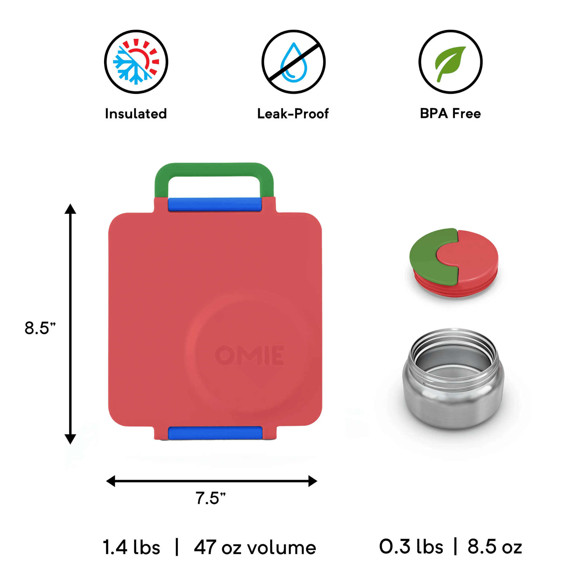 OmieBox V2 Kids Thermos-Insulated Hot & Cold Bento Box for Kids OmieBox V2 Kids Thermos-Insulated Hot & Cold Bento Box for Kids 
