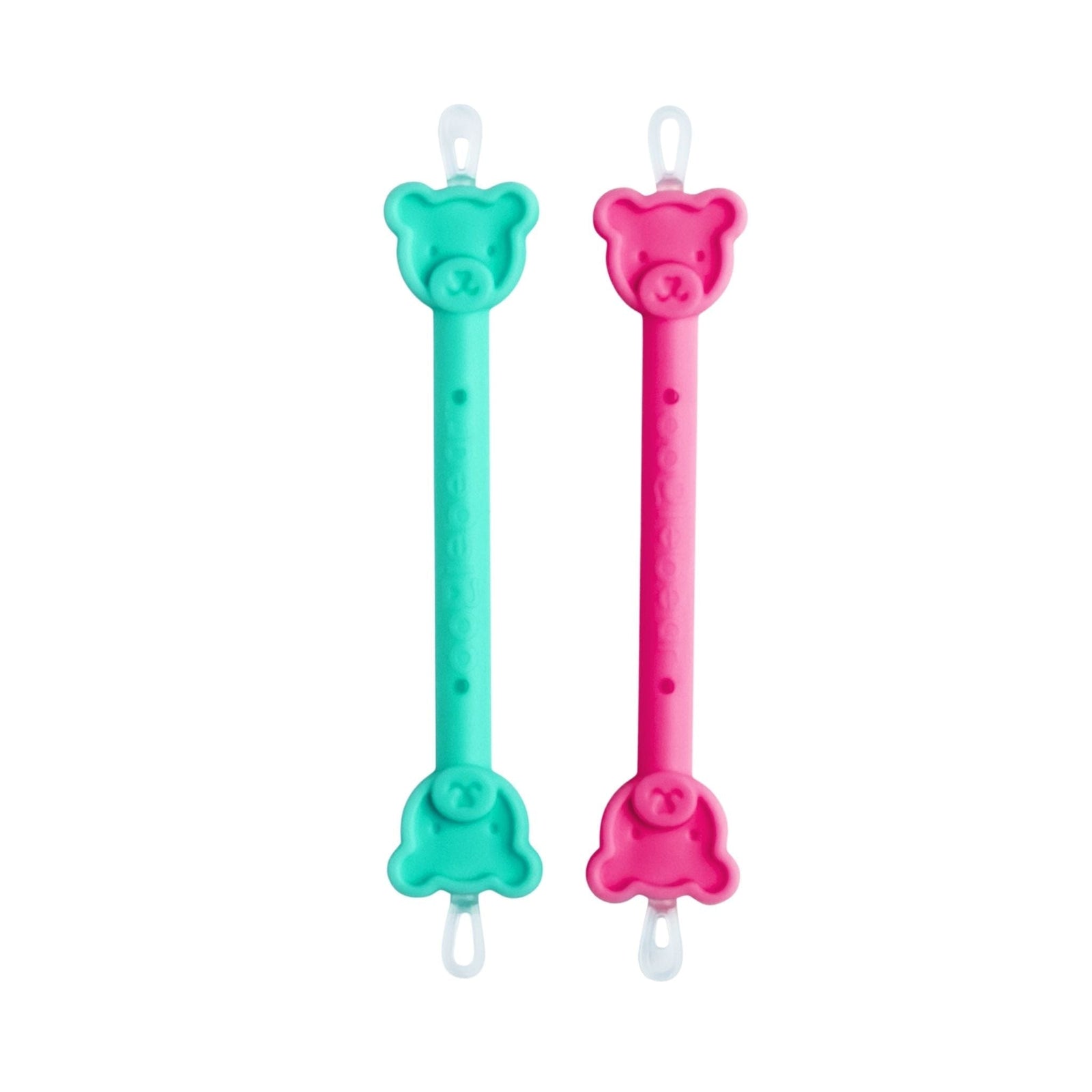 Oogiebear 2 in 1 Baby Nose & Ear Cleaner 2 Pack Raspberry + Seafoam 