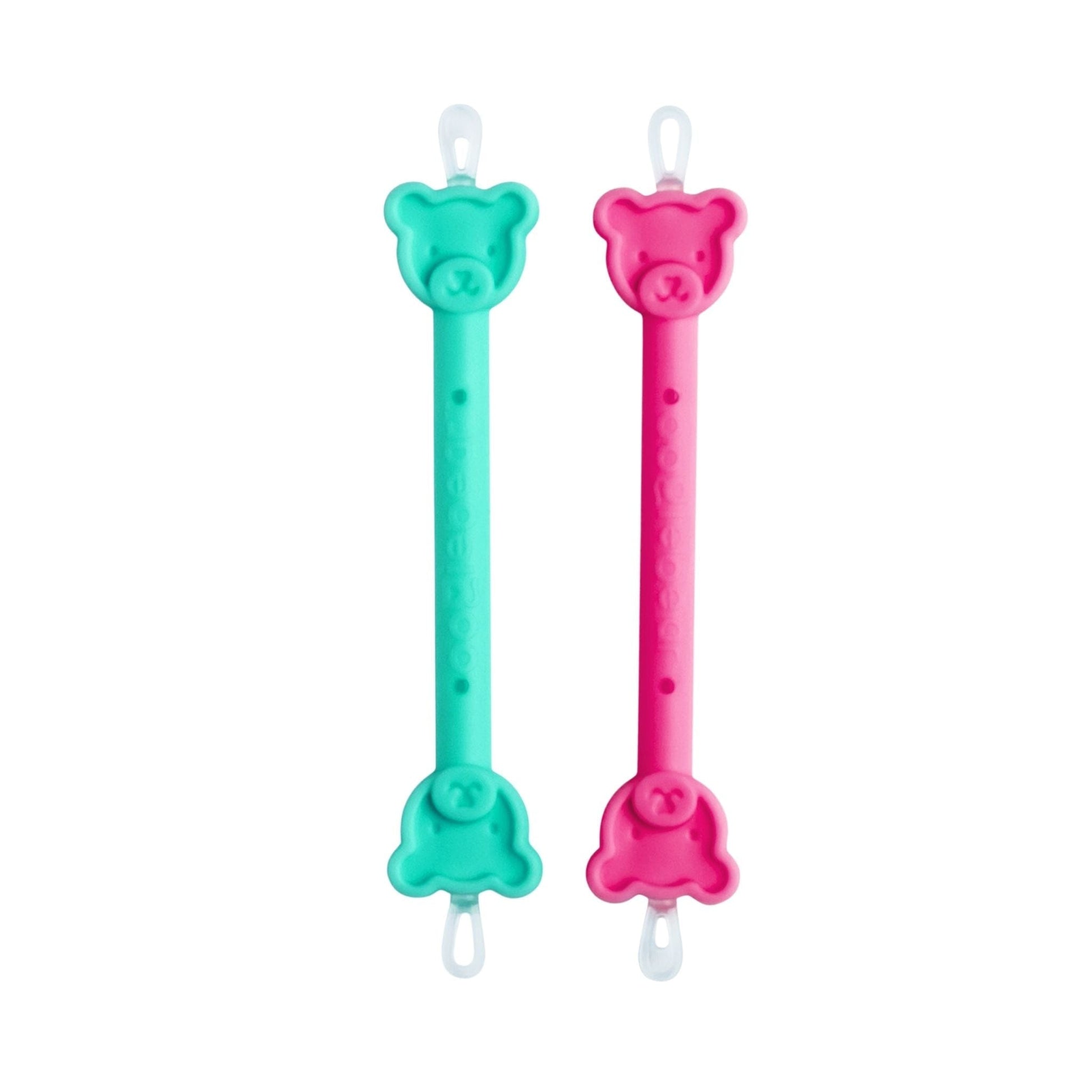 Oogiebear 2 in 1 Baby Nose & Ear Cleaner 2 Pack Raspberry + Seafoam 