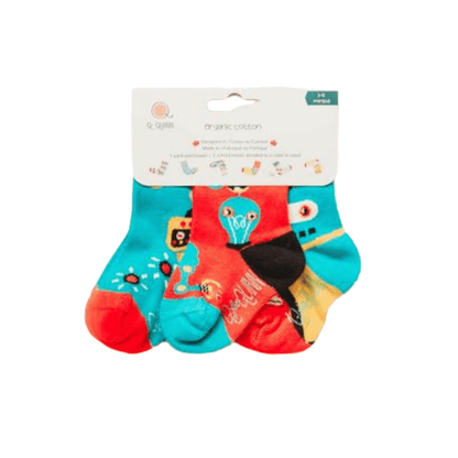 Q for Quinn™ Organic Baby, Kids, Toddler Socks - Inside a Robot Q for Quinn™ Organic Baby, Kids, Toddler Socks - Inside a Robot 