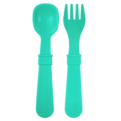 Re-Play Fork and Spoon Set Aqua RP-ForkSpoon-Aqu