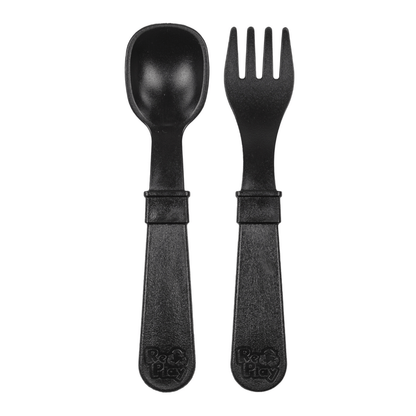 Re-Play Fork and Spoon Set Black RP-ForkSpoon-Blk