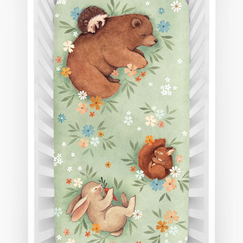 Rookie Humans Enchanted Meadow Fitted Cot Sheet Rookie Humans Enchanted Meadow Fitted Cot Sheet 