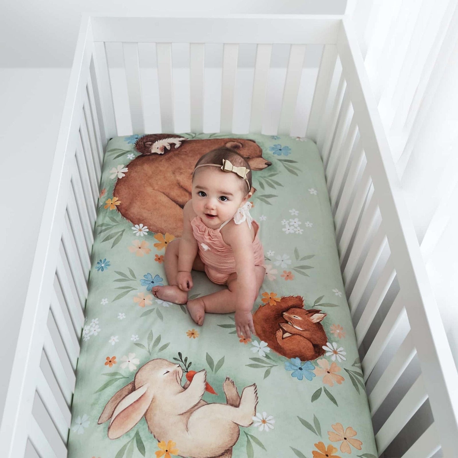 Rookie Humans Enchanted Meadow Fitted Cot Sheet Rookie Humans Enchanted Meadow Fitted Cot Sheet 