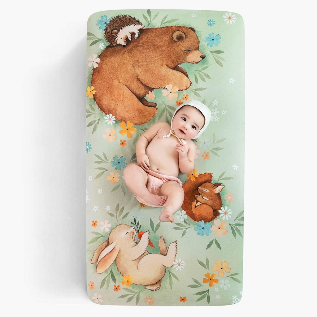Rookie Humans Enchanted Meadow Fitted Cot Sheet Rookie Humans Enchanted Meadow Fitted Cot Sheet 