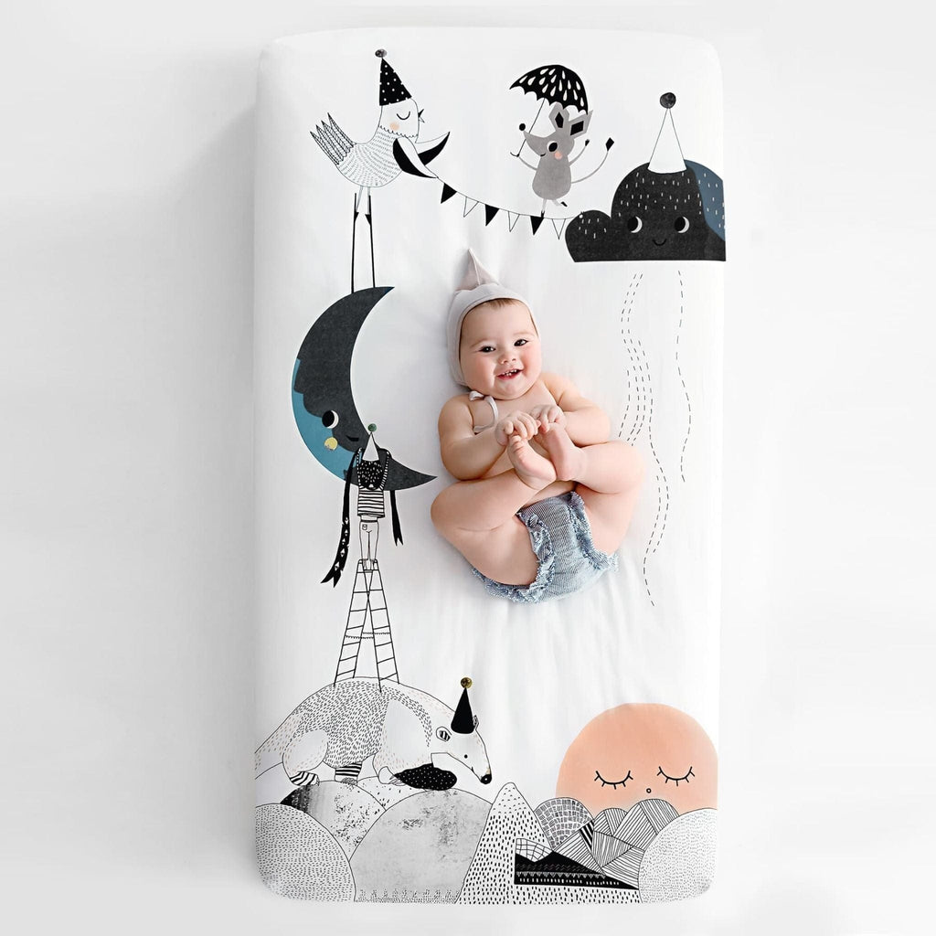 Rookie Humans The Moon's Birthday Fitted Cot Sheet Rookie Humans The Moon's Birthday Fitted Cot Sheet 
