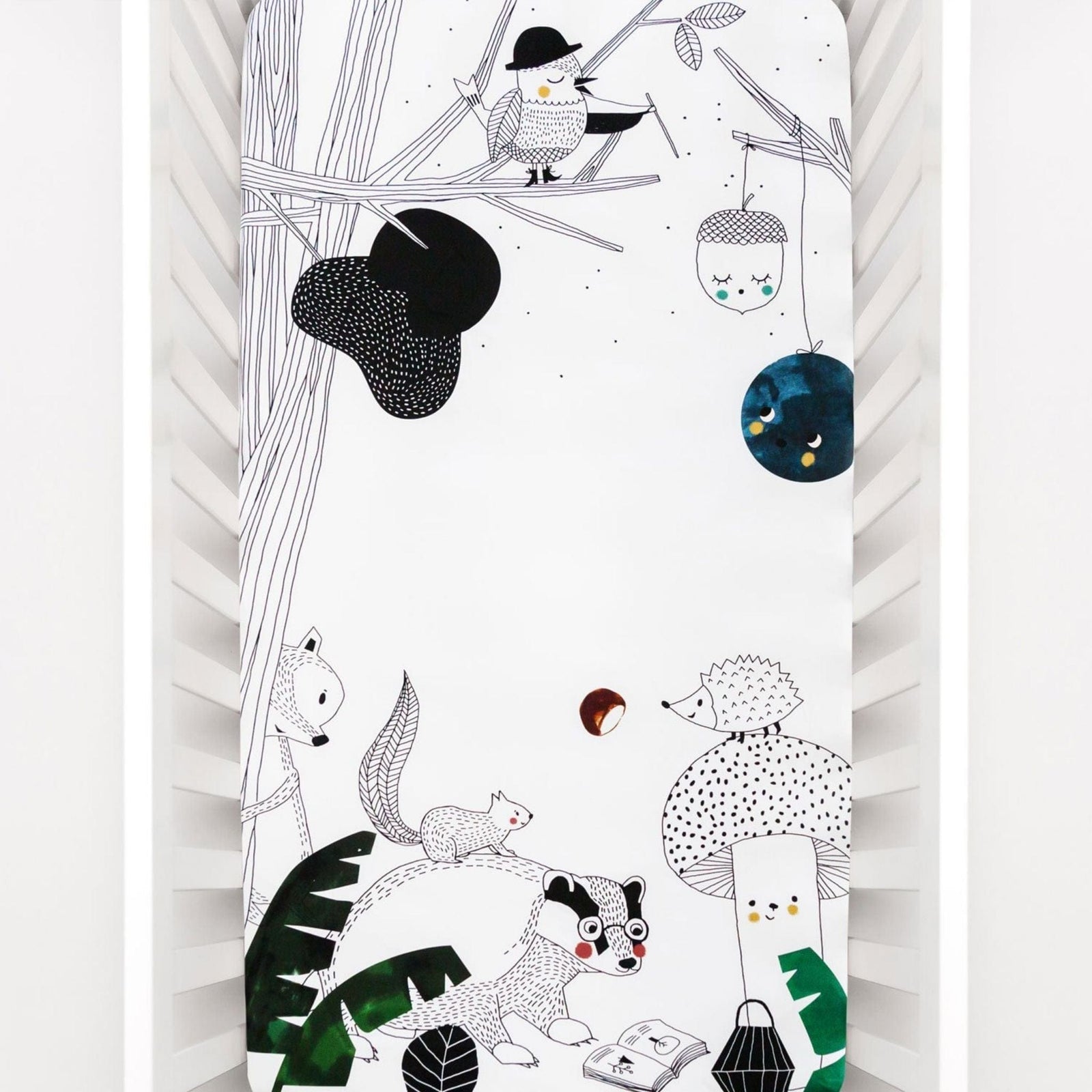 Rookie Humans Woodland Dreams Fitted Cot Sheet Rookie Humans Woodland Dreams Fitted Cot Sheet 