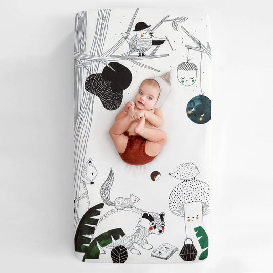 Rookie Humans Woodland Dreams Fitted Cot Sheet Rookie Humans Woodland Dreams Fitted Cot Sheet 