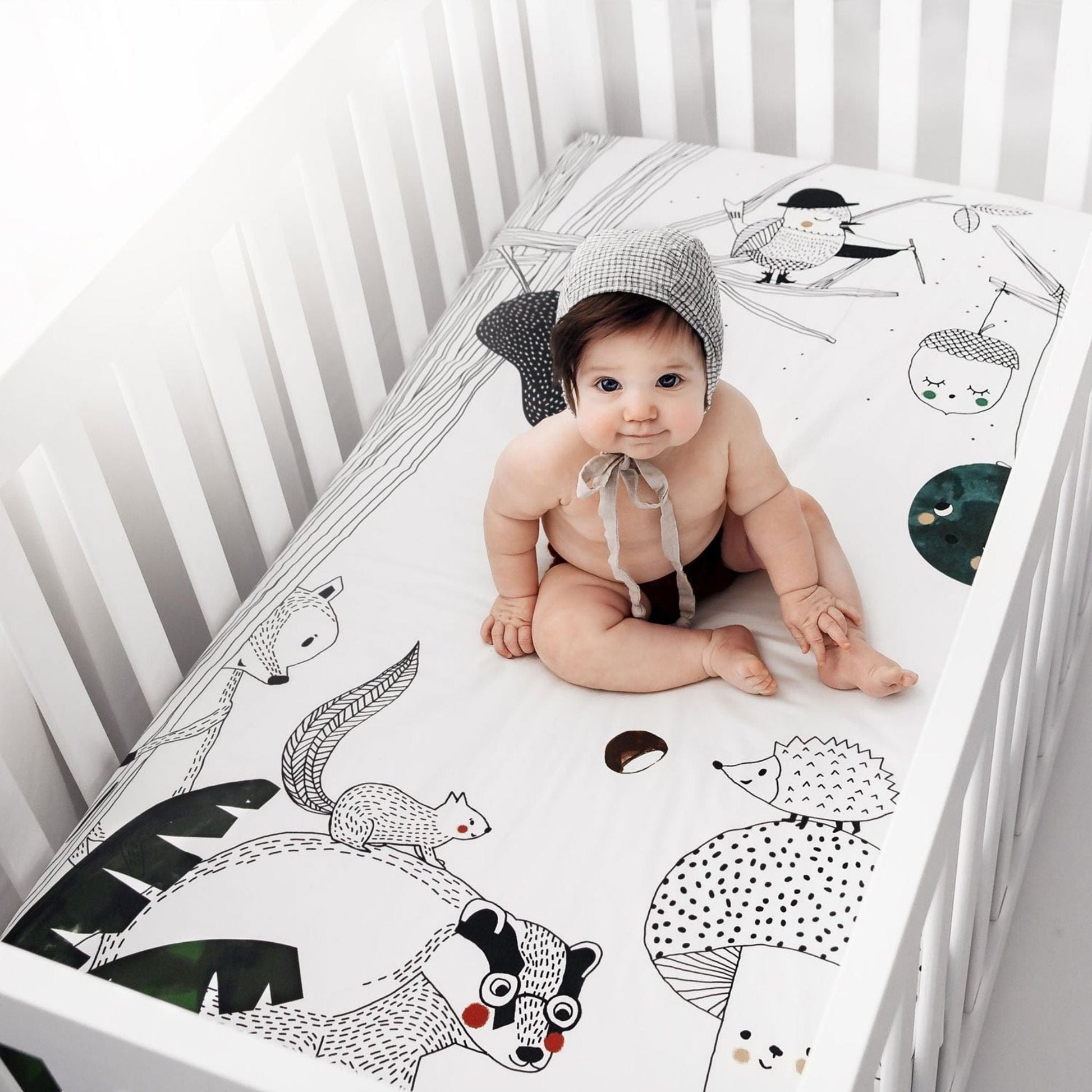 Rookie Humans Woodland Dreams Fitted Cot Sheet Rookie Humans Woodland Dreams Fitted Cot Sheet 