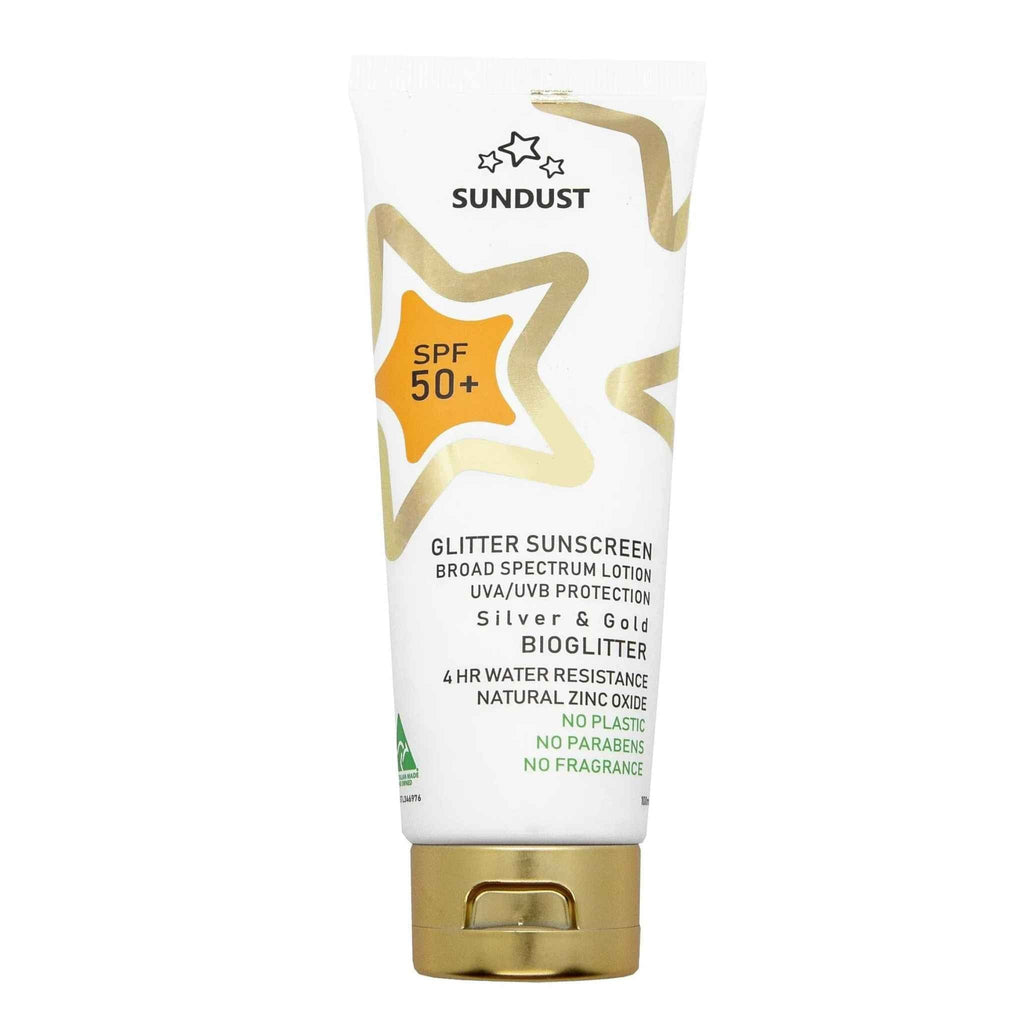 Sundust BioGlitter SPF50+ Zinc Sunscreen 100ml Sundust BioGlitter SPF50+ Zinc Sunscreen 100ml 