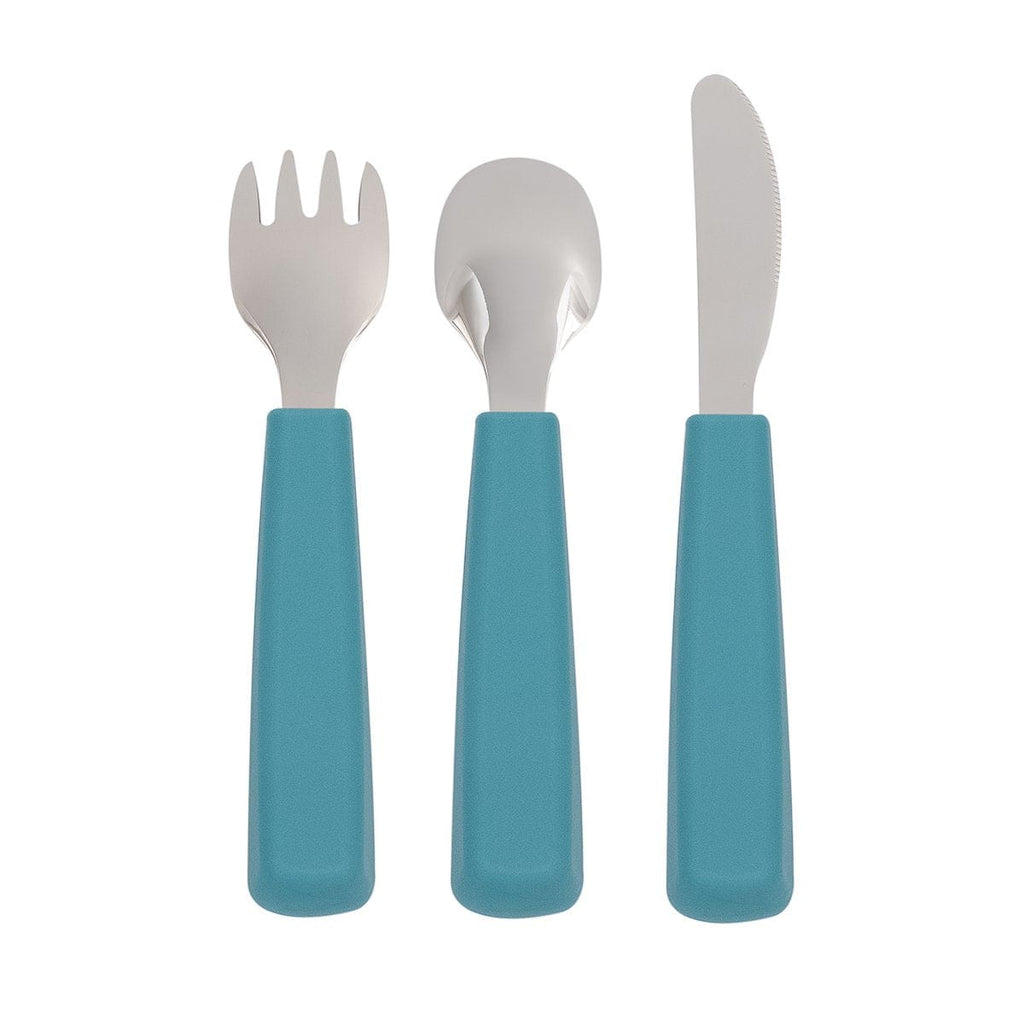 We Might Be Tiny Toddler Feedie Stainless Steel 3 Piece Cutlery Set We Might Be Tiny Toddler Feedie Stainless Steel 3 Piece Cutlery Set 