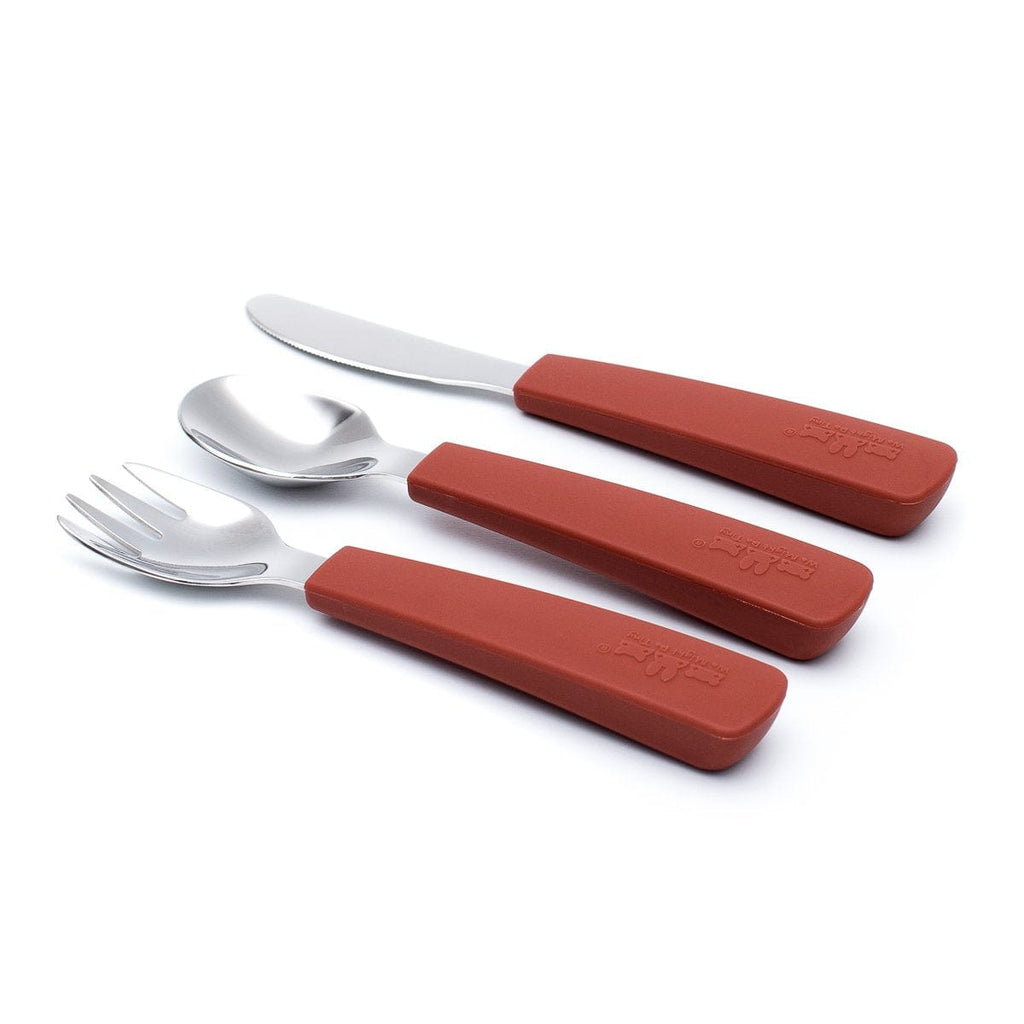 We Might Be Tiny Toddler Feedie Stainless Steel 3 Piece Cutlery Set We Might Be Tiny Toddler Feedie Stainless Steel 3 Piece Cutlery Set 