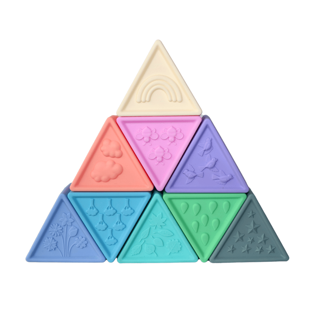 Jellystone Silicone TriBlox Rainbow Pastel 