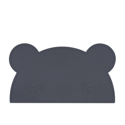 We Might Be Tiny Bear Placie | Non-slip silicone placemat Charcoal WMBT-TIRE20
