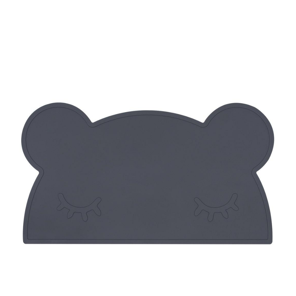 We Might Be Tiny Bear Placie | Non-slip silicone placemat Charcoal WMBT-TIRE20