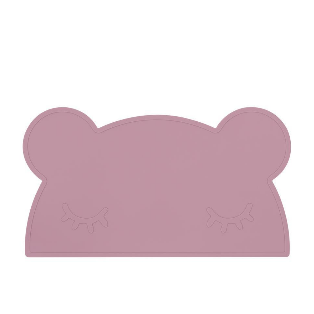 We Might Be Tiny Bear Placie | Non-slip silicone placemat Dusty Rose WMBT-TIRE19