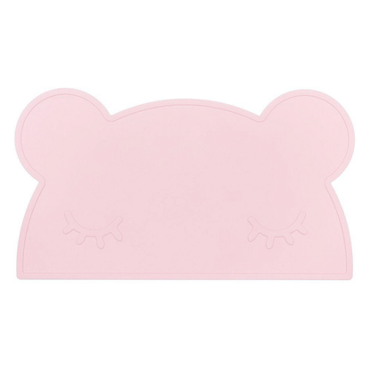 We Might Be Tiny Bear Placie | Non-slip silicone placemat Powder Pink WMBT-TIRE09