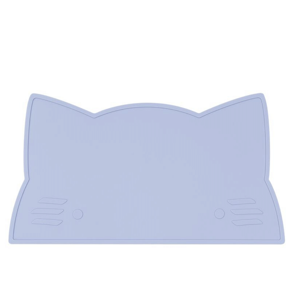 We Might Be Tiny Cat Placie | Non-slip silicone placemat Powder Blue WMBT-TICA06