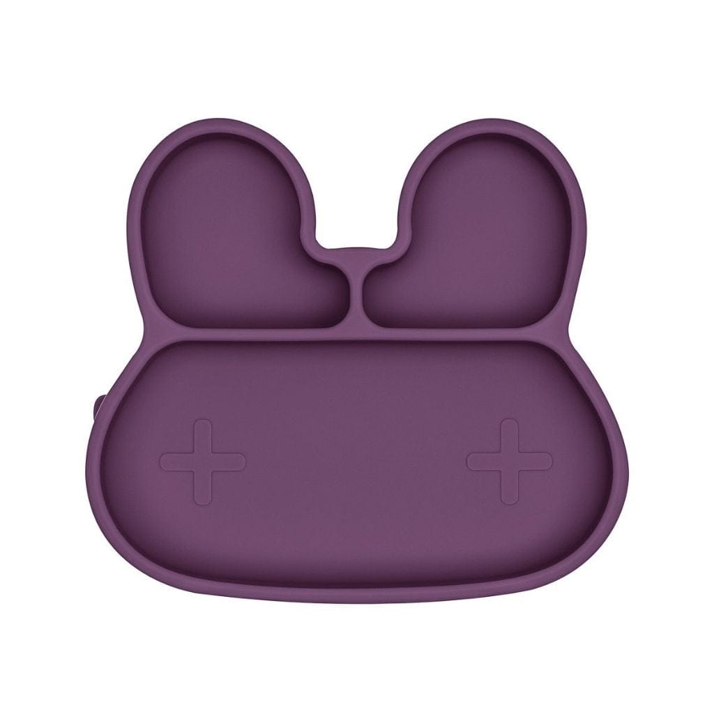 We Might Be Tiny Limited Edition Plum Bunny Silicone Divided Stickie Plate We Might Be Tiny Limited Edition Plum Bunny Silicone Divided Stickie Plate 