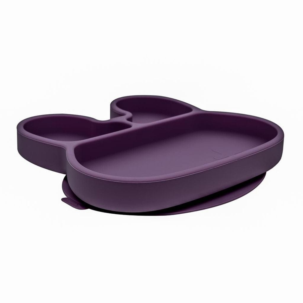 We Might Be Tiny Limited Edition Plum Bunny Silicone Divided Stickie Plate We Might Be Tiny Limited Edition Plum Bunny Silicone Divided Stickie Plate 
