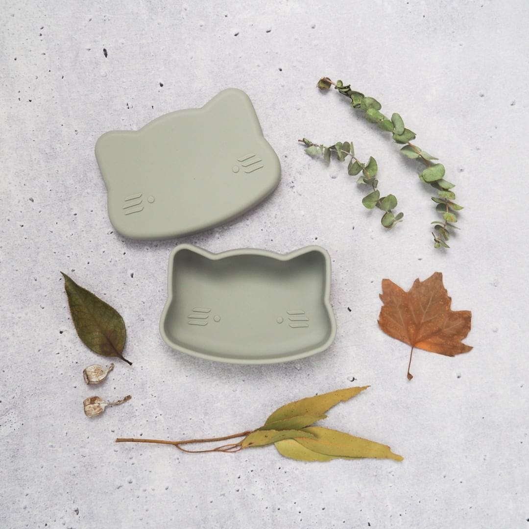 We Might Be Tiny Cat Silicone Bowl and Plate Snackie We Might Be Tiny Cat Silicone Bowl and Plate Snackie 