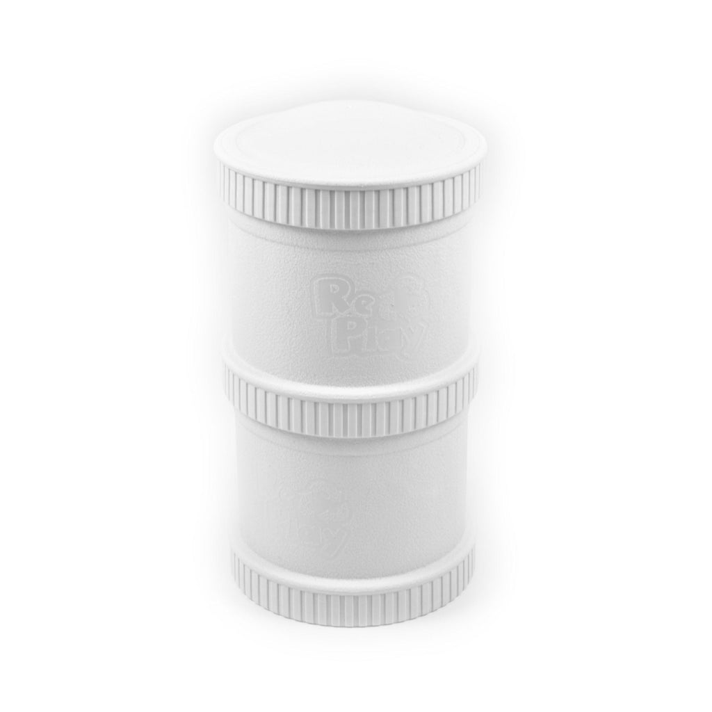 Re-Play Snack Stack (2 Pods & 1 Lid) 200ml White RP-SnackStack-2Wht