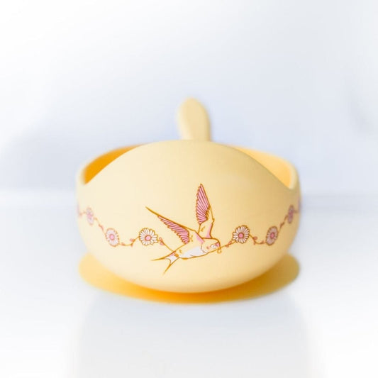 Wild Indiana Daisy + Deer Baby Silicone Suction Bowl + Spoon (Spring Limited Edition) Daisy 