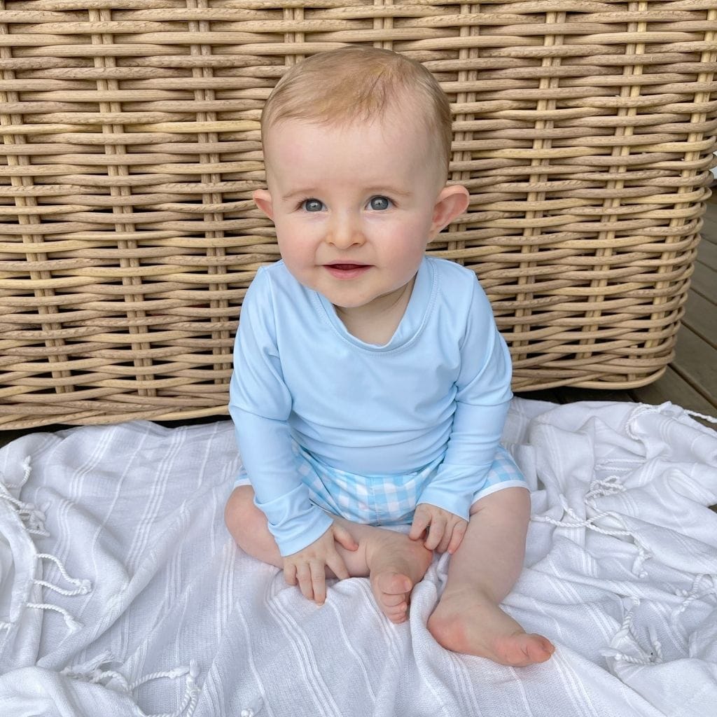 Willow Swim Harrison Blue Sky Long Sleeve Rashie Willow Swim Harrison Blue Sky Long Sleeve Rashie 