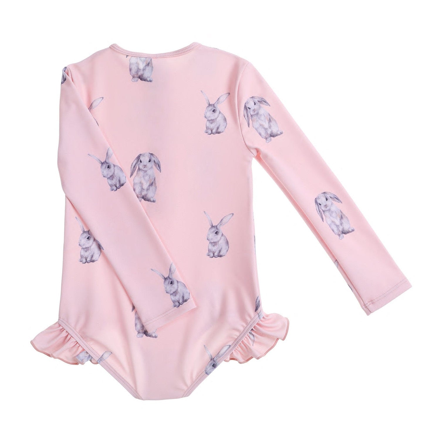 Willow Swim Sophia Funny Bunny Long Sleeve Rash Guard One Piece Swimsuit Willow Swim Sophia Funny Bunny Long Sleeve Rash Guard One Piece Swimsuit 