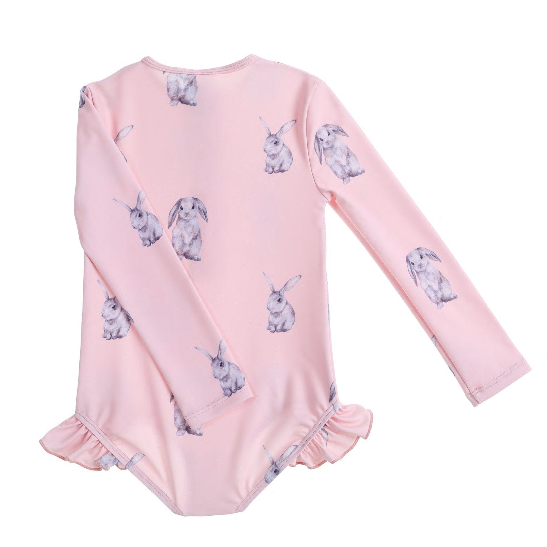 Willow Swim Sophia Funny Bunny Long Sleeve Rash Guard One Piece Swimsuit Willow Swim Sophia Funny Bunny Long Sleeve Rash Guard One Piece Swimsuit 