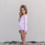 Willow Swim Sophia Funny Bunny Long Sleeve Rash Guard One Piece Swimsuit Willow Swim Sophia Funny Bunny Long Sleeve Rash Guard One Piece Swimsuit 